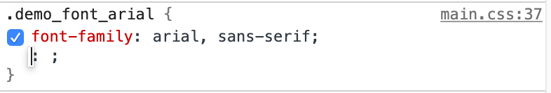 Screenshot of the Chrome developer tools.