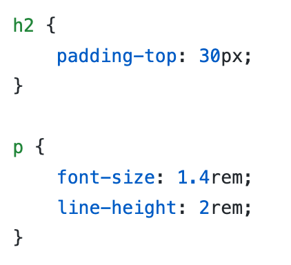 Screenshot from css/main.css